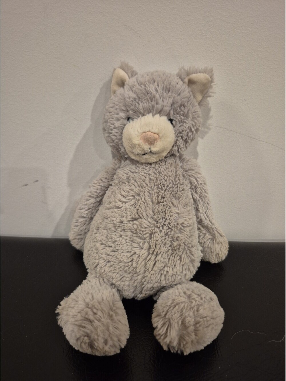 Jellycat London Original 12” Medium Bashful Gray Kitty Kitten Cat Stuffed Plush